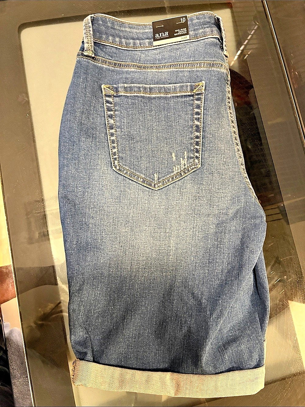 ana Denim Bermuda Shorts in Blue Size 10 NWT